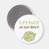 Aimant Kawaii Cute Lettuce Faites Notre Meilleur Humour D (Recto/Verso)