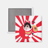 Aimant kawaii dessin animé kitty japonaise Lucky Cat (Recto/Verso)