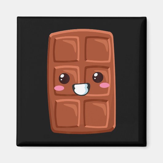 Aimant Kawaii Halloween Groupe Costume Party S'mores Choc (Devant)