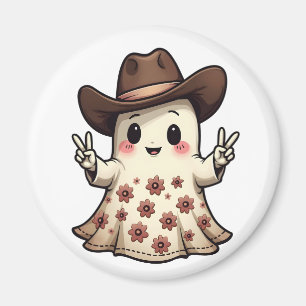 Aimant Kawaii Japonais Pastel Cowboy Ghost Halloween