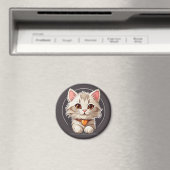 Aimant Kawaii Kitty Chat (In Situ (Lave-vaisselle))