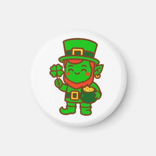 Aimant Kawaii Lucky Leprechaun (Devant)
