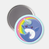 Aimant Kawaii Narwhal (Recto/Verso)