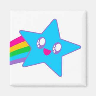Aimant Kawaii Rave Neon Étoile Arc-en-ciel