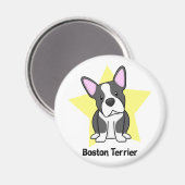 Aimant Kawaii Star Boston Terrier (Recto/Verso)