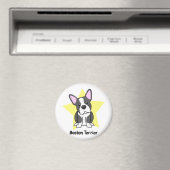 Aimant Kawaii Star Boston Terrier (In Situ (Lave-vaisselle))