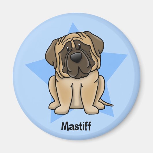 Aimant Kawaii Star Mastiff (Devant)