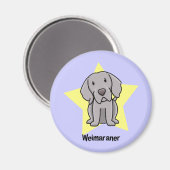Aimant Kawaii Star Weimaraner (Recto/Verso)