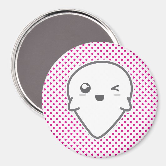 Aimant Kawaii Winking Ghost (Recto/Verso)
