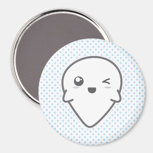 Aimant Kawaii Winking Ghost (Recto/Verso)