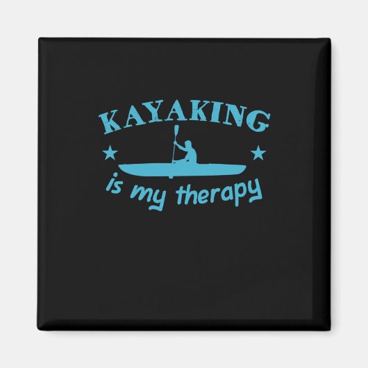 Aimant Kayak est ma thérapie (Devant)