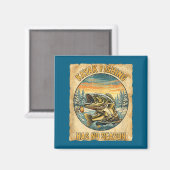 Aimant Kayak Fishing Has No Season Funny Winter Fishing  (Recto/Verso)