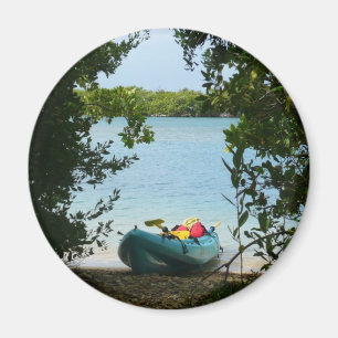 Aimant Kayaking aux îles Virgin