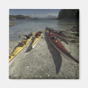 Aimant Kayaks sur l'île Dicebox, Broken Island Group,