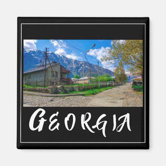 Aimant Kazbegi Stepantsminda Géorgie Caucuses Montagnes (Devant)
