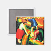 Aimant Kazimir Malevich--Récolte, (Recto/Verso)