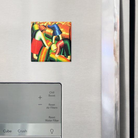 Aimant Kazimir Malevich--Récolte, (In situ (réfrigérateur))