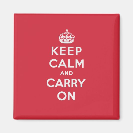 Aimant Keep Calm and Carry (Devant)