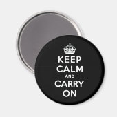 Aimant Keep Calm and Carry (Recto/Verso)