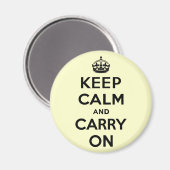 Aimant Keep Calm and Carry (Recto/Verso)