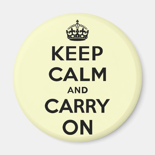 Aimant Keep Calm and Carry (Devant)