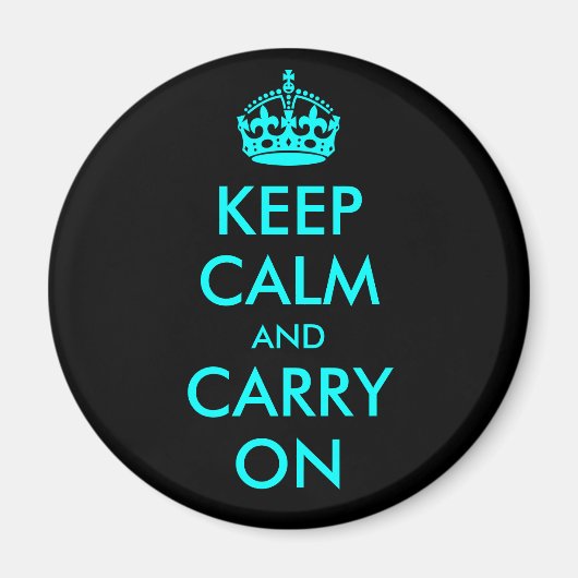 Aimant Keep Calm and Carry On (Devant)