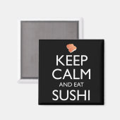 Aimant Keep Calm And Eat Sushi (Recto/Verso)