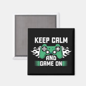 Aimant Keep Calm and Game (Recto/Verso)