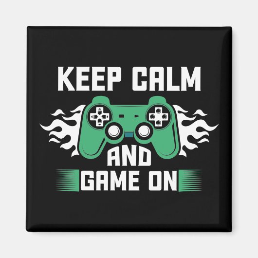 Aimant Keep Calm and Game (Devant)