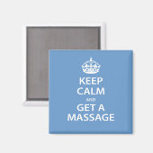 Aimant Keep Calm and Get a massage (Recto/Verso)