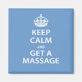 Aimant Keep Calm and Get a massage (Devant)