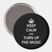 Aimant Keep Calm and Turn Up the Music (Recto/Verso)