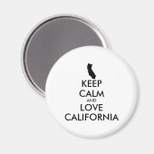 Aimant KEEP CALM et LOVE CALIFORNIA (Recto/Verso)