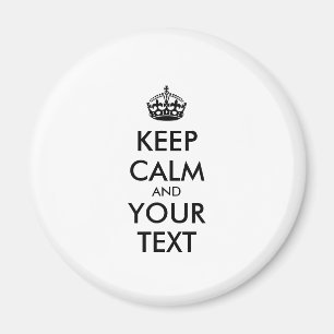 Aimant KEEP CALM personnalisé et votre texte