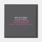 Aimant Keep My Husband In Your Prayers Funny Saying Quote (Devant)