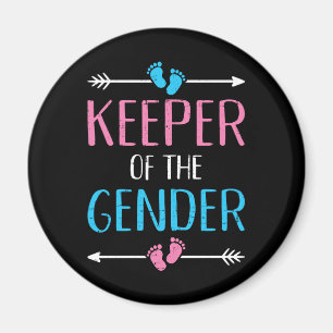 Aimant Keeper of the gender reveal baby announcement