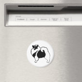Aimant Keeshond Graphics - Cute Original Chig Art (In Situ (Lave-vaisselle))
