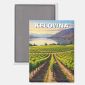 Aimant Kelowna Canada Travel (Recto/Verso)