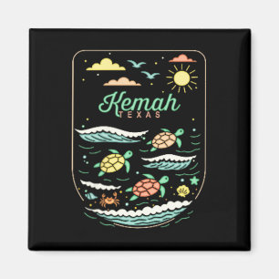 Aimant Kemah Tx Vacances de plage mignonnes Amoureux des