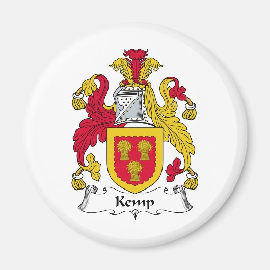 Aimant Kemp Family Crest (Devant)