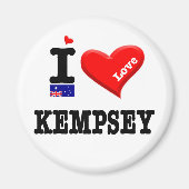 Aimant KEMPSEY - I Love (Devant)
