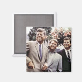 Aimant Kennedy Brothers, président John, Robert & Ted (Recto/Verso)