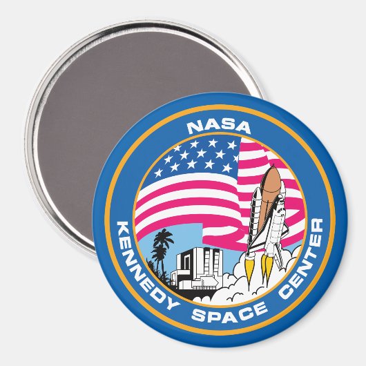Aimant Kennedy Space Center pour les Geeks Nerd (Recto/Verso)