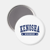 Aimant Kenosha Wisconsin College tee - shirt (Recto/Verso)