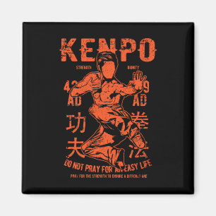Aimant Kenpo Karate Martial Arts Vintage Retro Style Dist