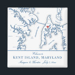Aimant Kent Island Maryland Carte Destination Mariage Fav<br><div class="desc">Commande rapide et facile ! Ces magnets de carte de Kent Island MD font de bonnes faveurs de mariage de Kent Island à inclure dans vos sacs d'accueil de mariage de destination Maryland. Déplacez le coeur en cliquant sur "Editer à l'aide de l'outil de conception" sous "Personnaliser". Cet élégant aimant...</div>