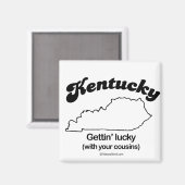 Aimant KENTUCKY - T-shirts "KENTUCKY STATE MOTTO" et Gea (Recto/Verso)