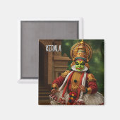 Aimant Kerala Inde Kathakali Interprète Voyage (Recto/Verso)