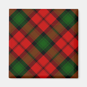 Aimant Kerr tartan rouge vert plaid