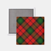 Aimant Kerr tartan rouge vert plaid (Recto/Verso)